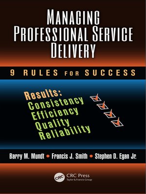 cover image of Managing Professional Service Delivery